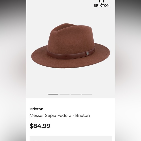 NWT Brixton Messer fedora - Picture 13 of 16